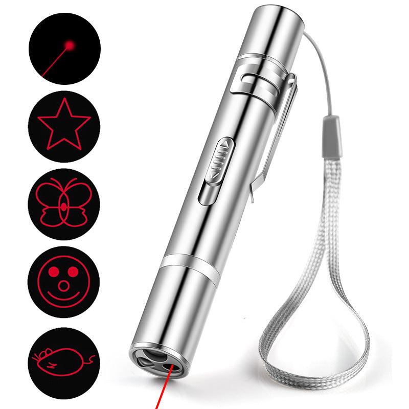 Laser Pointer Cat Toy, Red Dot LED Light Pointer Interactive Toys Indo