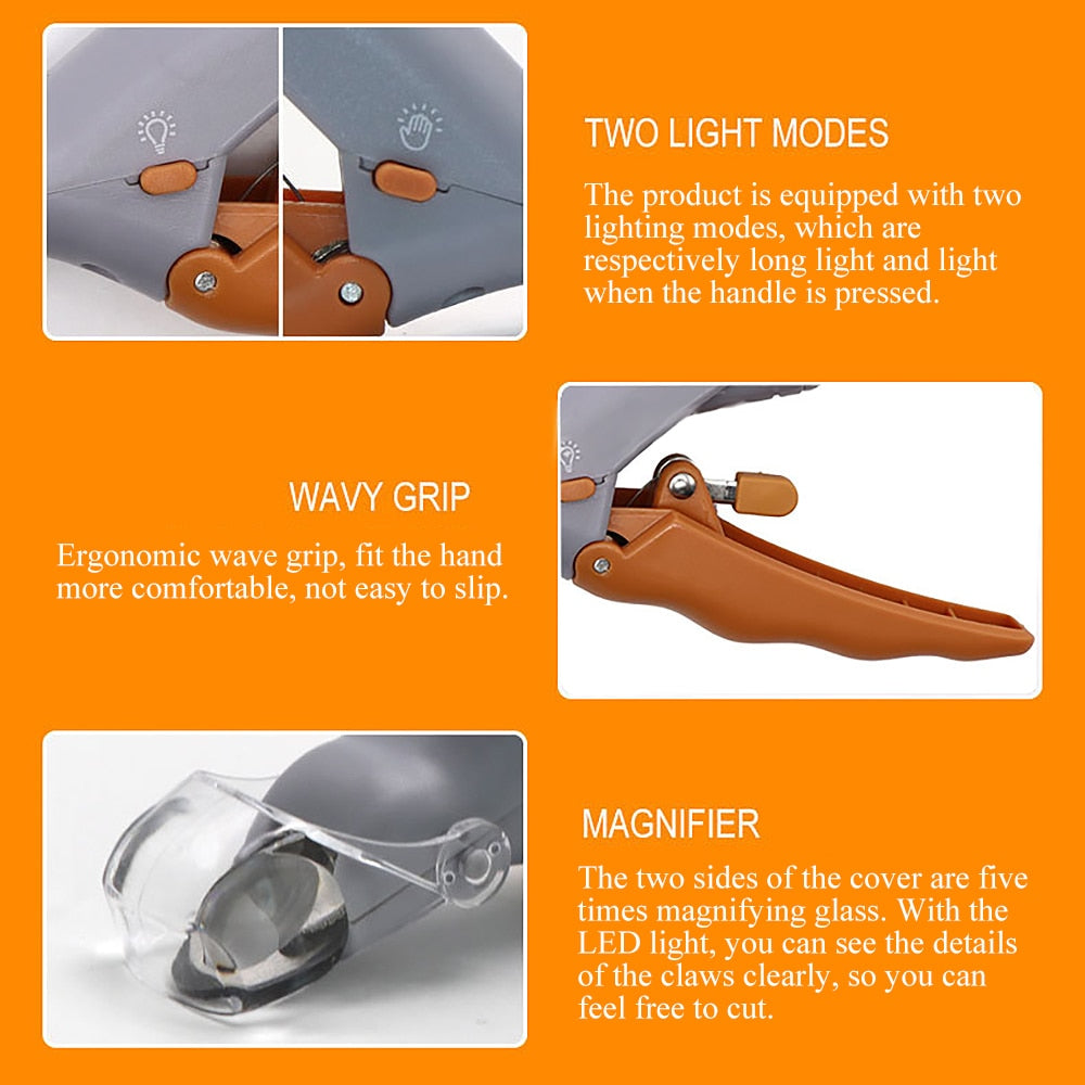 Led pet clearance nail clipper